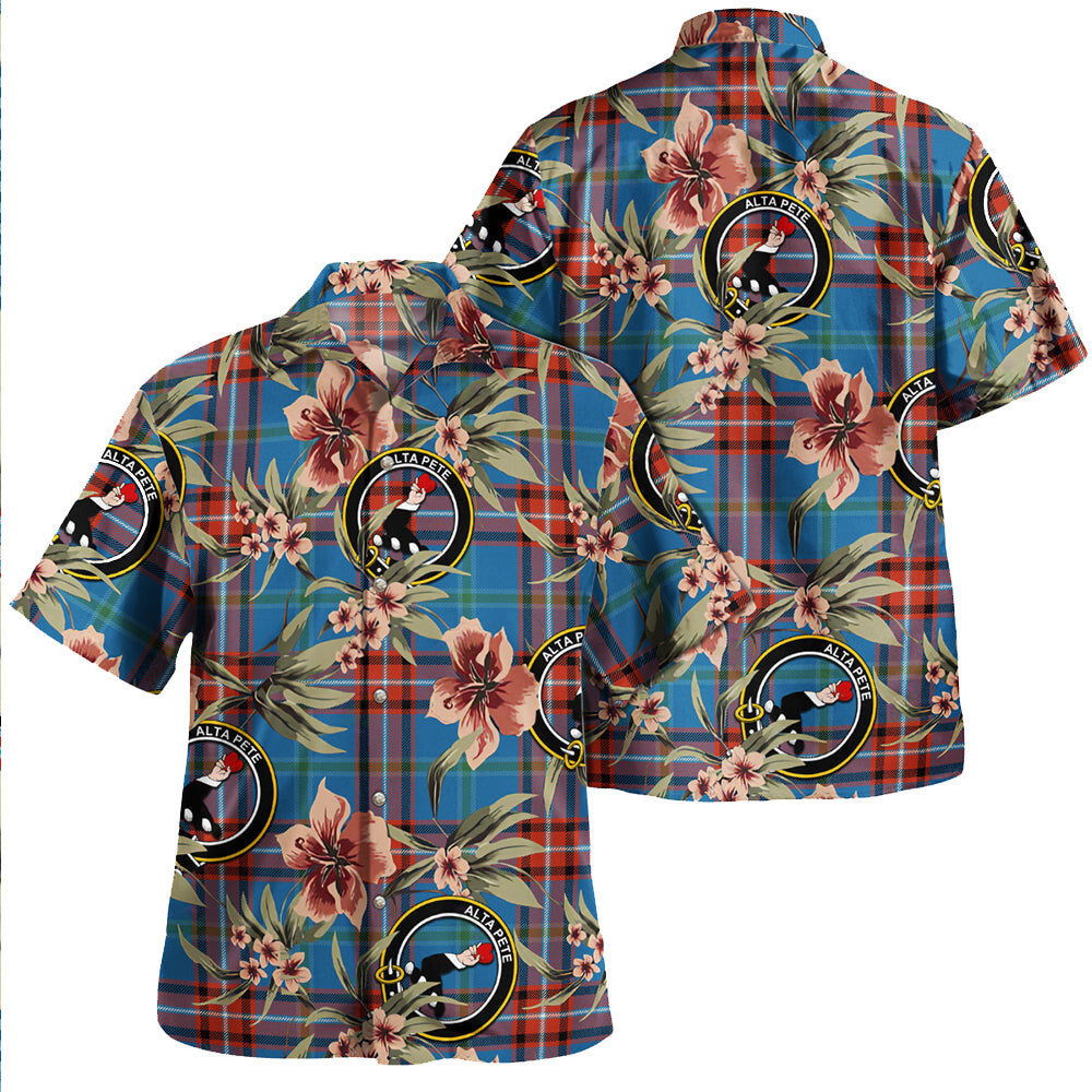 Glenn Ancient Tartan Clan Crest Badge Aloha Hawaiian Shirt Tropical Old Style AY91 Glenn Ancient Tartan Tartan Today   