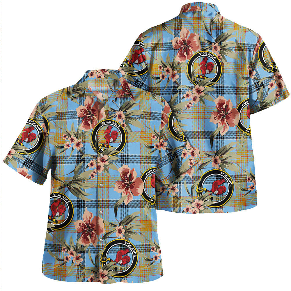 Clan Laing (Lang) Ancient Tartan Crest Badge Aloha Hawaiian Shirt Tropical Old Style PU29 Laing (Lang) Ancient Tartan Tartan Today   