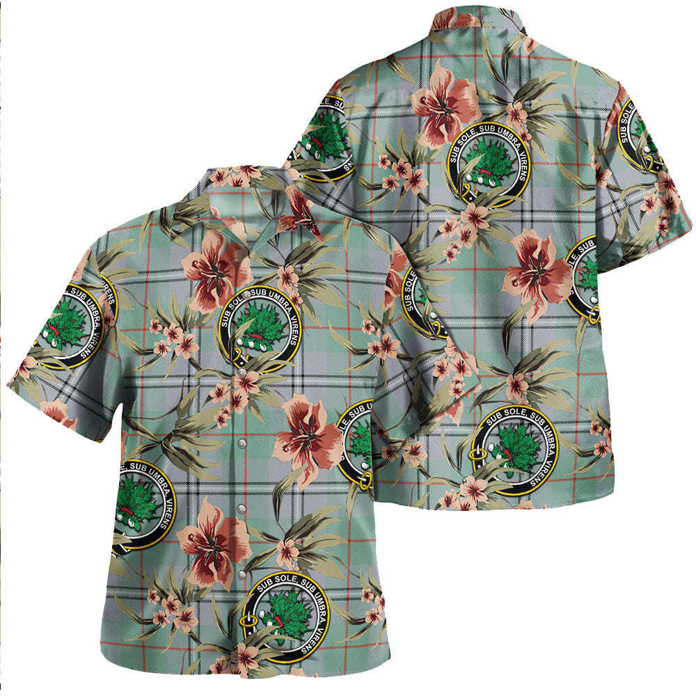 Clan Irvine of Glentulchan Ancient Tartan Crest Badge Aloha Hawaiian Shirt Tropical Old Style NZ23 Irvine of Glentulchan Ancient Tartan Tartan Today   