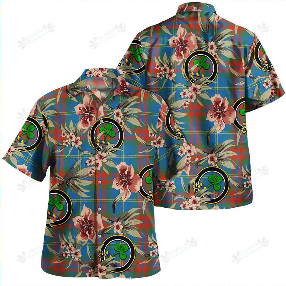 Clan Harvey Ancient Tartan Crest Badge Aloha Hawaiian Shirt Tropical Old Style NP60 Harvey Ancient Tartan Tartan Today   