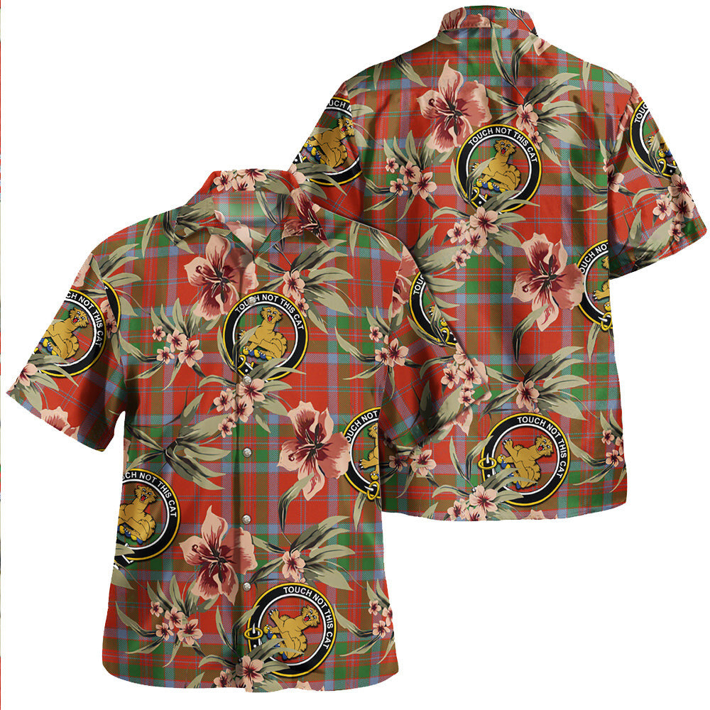 Clan MacGillivray Ancient Tartan Crest Badge Aloha Hawaiian Shirt Tropical Old Style DI33 MacGillivray Ancient Tartan Tartan Today   