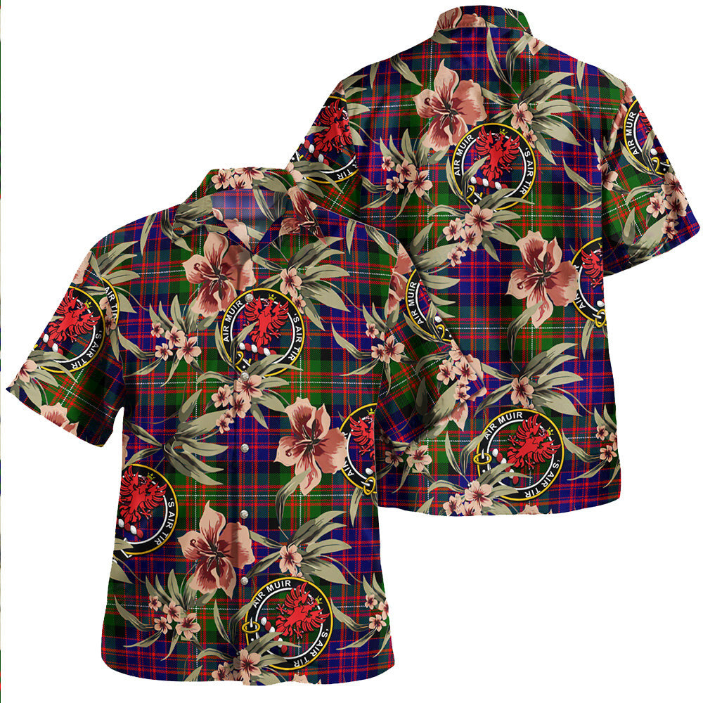 Clan MacDonnell Tartan Crest Badge Aloha Hawaiian Shirt Tropical Old Style LO85 MacDonnell Tartan Tartan Today   
