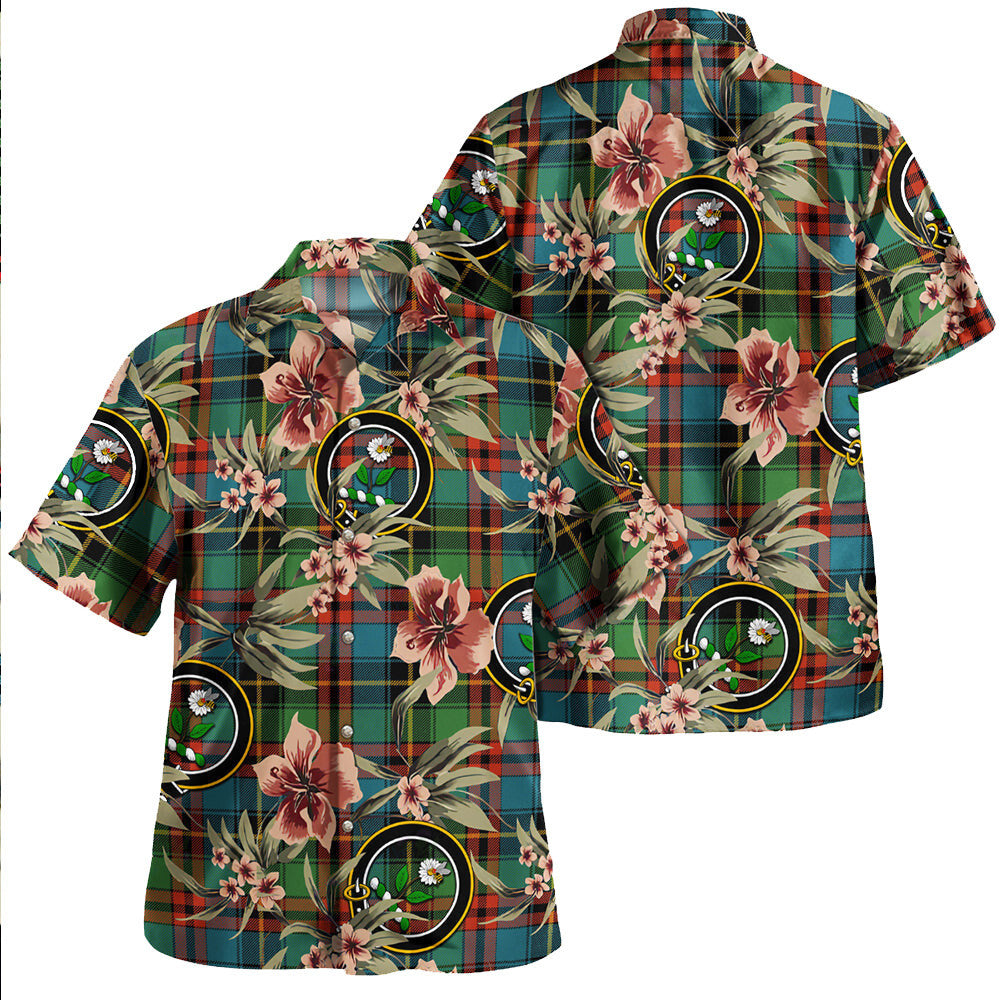 Clan Deas Ancient Tartan Crest Badge Aloha Hawaiian Shirt Tropical Old Style LT86 Deas Ancient Tartan Tartan Today   