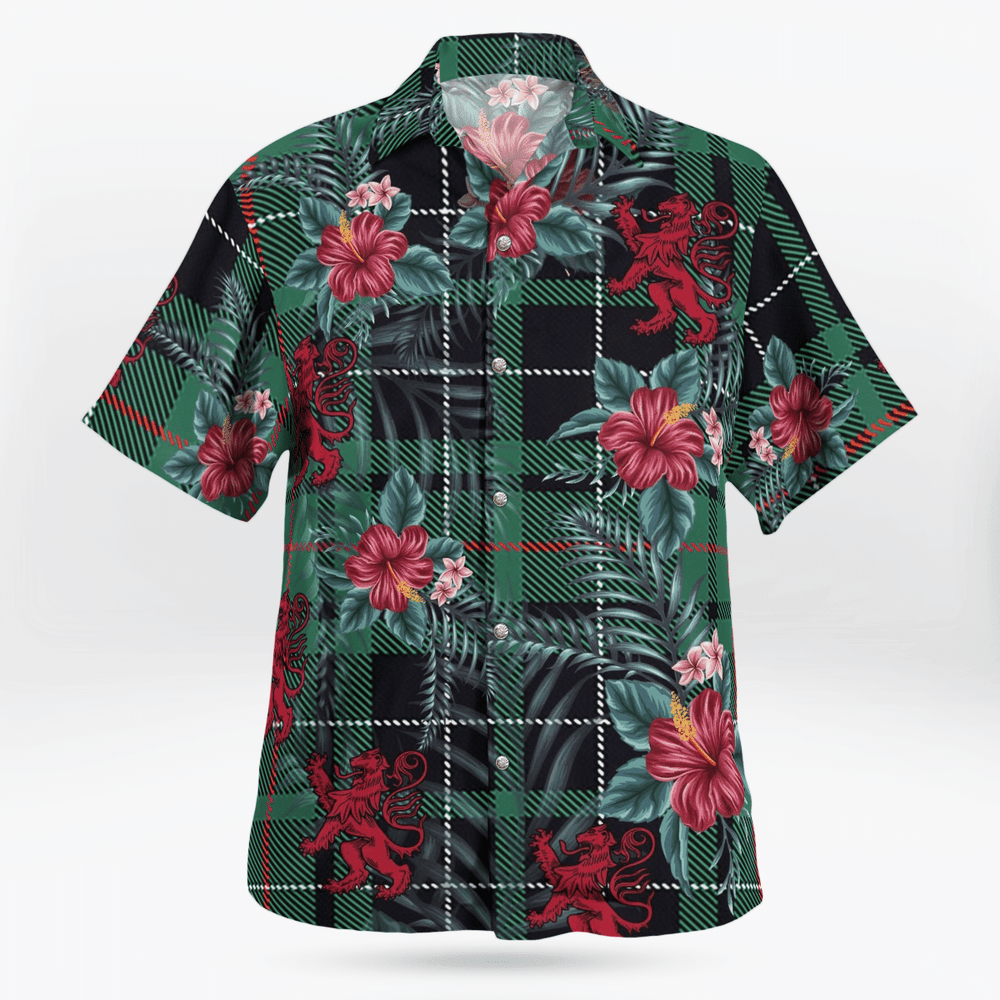 Clan MacAulay Hunting Ancient Tartan Scottish Lion Hawaiian Shirt UZ63 MacAulay Hunting Ancient Tartan Tartan Hawaii Shirt   