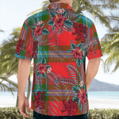 Clan MacLaine of Loch Buie Tartan Scottish Lion Hawaiian Shirt TO94 MacLaine of Loch Buie Tartan Tartan Hawaii Shirt   