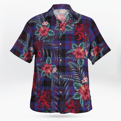 Clan Horsburgh Tartan Scottish Lion Hawaiian Shirt TV95 Horsburgh Tartan Tartan Hawaii Shirt   