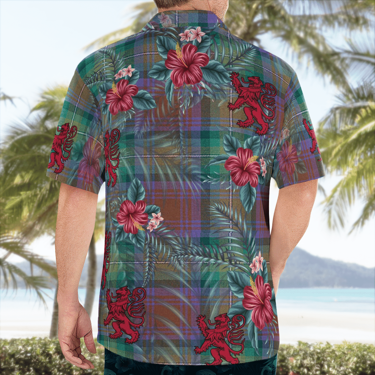 Clan Isle of Skye Tartan Scottish Lion Hawaiian Shirt TT83 Isle of Skye Tartan Tartan Hawaii Shirt   