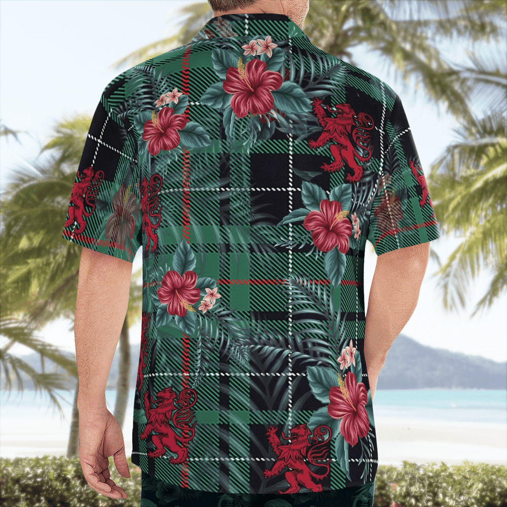 Clan MacAulay Hunting Ancient Tartan Scottish Lion Hawaiian Shirt UZ63 MacAulay Hunting Ancient Tartan Tartan Hawaii Shirt   