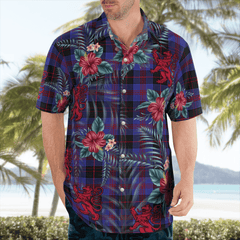 Clan Horsburgh Tartan Scottish Lion Hawaiian Shirt TV95 Horsburgh Tartan Tartan Hawaii Shirt   