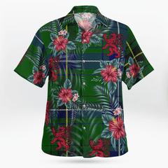 Clan Henderson Modern Tartan Scottish Lion Hawaiian Shirt GR73 Henderson Modern Tartan Tartan Hawaii Shirt   
