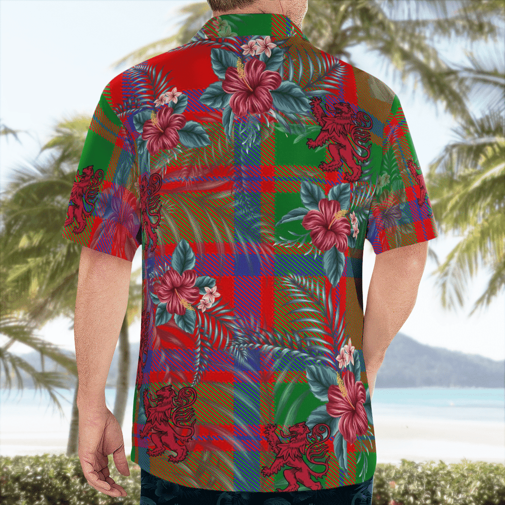 Clan MacKintosh Modern Tartan Scottish Lion Hawaiian Shirt SU68 MacKintosh Modern Tartan Tartan Hawaii Shirt   