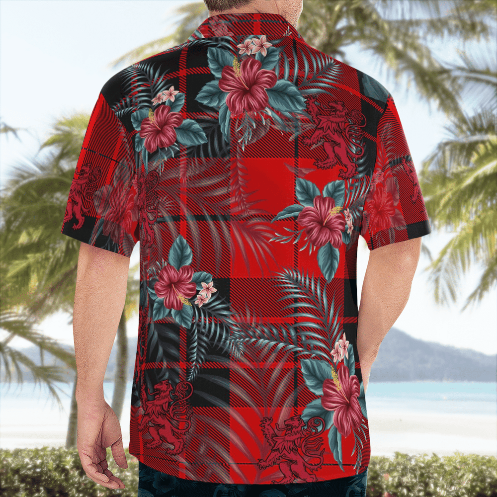 Clan MacLeod of Raasay Tartan Scottish Lion Hawaiian Shirt UU56 MacLeod of Raasay Tartan Tartan Hawaii Shirt   