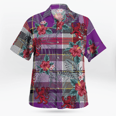 Clan Lockwood Tartan Scottish Lion Hawaiian Shirt IK81 Lockwood Tartan Tartan Hawaii Shirt   