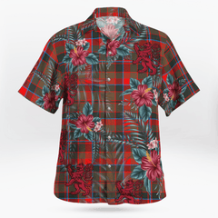 Clan Clan Cumming Hunting Weathered Tartan Scottish Lion Hawaiian Shirt CO93 Cumming Hunting Weathered Tartan Tartan Hawaii Shirt   