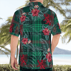 Clan Clan Ross Hunting Modern Tartan Scottish Lion Hawaiian Shirt KS62 Ross Hunting Modern Tartan Tartan Hawaii Shirt   