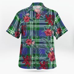 Clan Haliburton Tartan Scottish Lion Hawaiian Shirt FL53 Haliburton Tartan Tartan Hawaii Shirt   