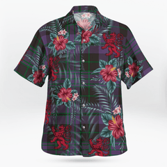 Clan Clergy Green Tartan Scottish Lion Hawaiian Shirt CP17 Clergy Green Tartan Tartan Hawaii Shirt   