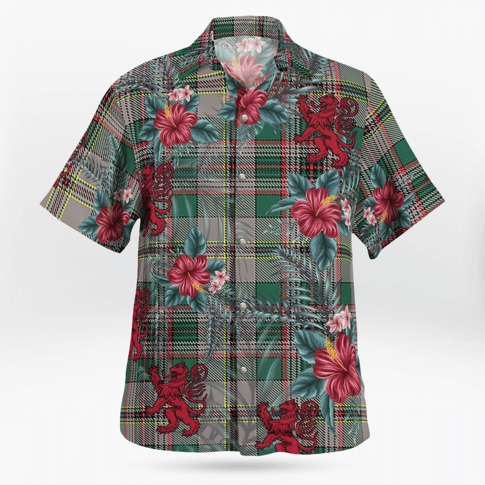 Clan Craig Ancient Tartan Scottish Lion Hawaiian Shirt ZB19 Craig Ancient Tartan Tartan Hawaii Shirt   