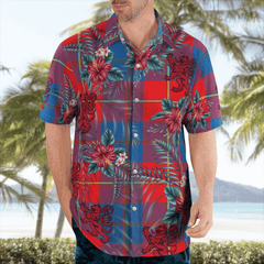 Clan Galloway Red Tartan Scottish Lion Hawaiian Shirt EP94 Galloway Red Tartan Tartan Hawaii Shirt   