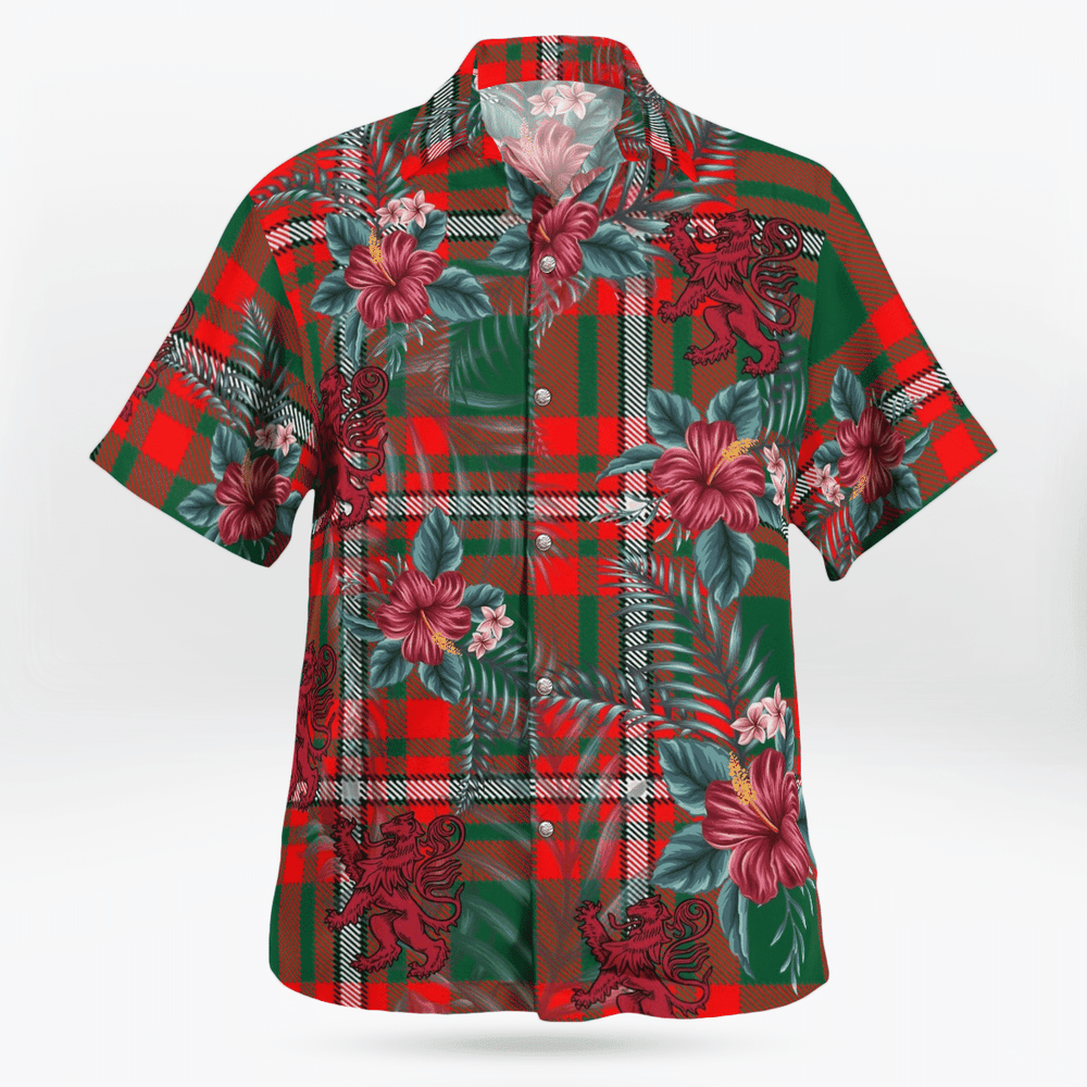 Clan Princess Margaret Tartan Scottish Lion Hawaiian Shirt TP15 Princess Margaret Tartan Tartan Hawaii Shirt   