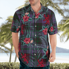 Clan Clergy Green Tartan Scottish Lion Hawaiian Shirt CP17 Clergy Green Tartan Tartan Hawaii Shirt   