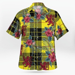 Clan MacLeod of Lewis Modern Tartan Scottish Lion Hawaiian Shirt WY60 MacLeod of Lewis Modern Tartan Tartan Hawaii Shirt   
