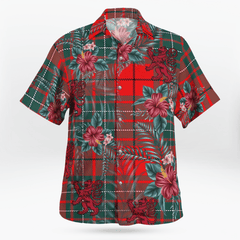 Clan Cumming Modern Tartan Scottish Lion Hawaiian Shirt SD97 Cumming Modern Tartan Tartan Hawaii Shirt   