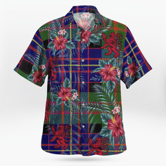 Clan Chalmer Tartan Scottish Lion Hawaiian Shirt KB79 Chalmer Tartan Tartan Hawaii Shirt   