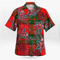 Clan Dunbar Modern Tartan Scottish Lion Hawaiian Shirt ON16 Dunbar Modern Tartan Tartan Hawaii Shirt   