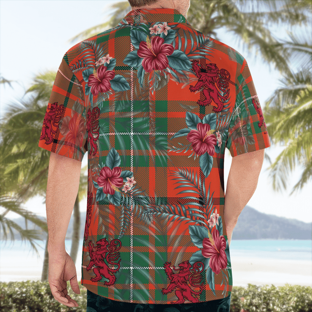 Clan MacAulay Ancient Tartan Scottish Lion Hawaiian Shirt YB33 MacAulay Ancient Tartan Tartan Hawaii Shirt   