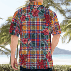 Clan Jacobite Tartan Scottish Lion Hawaiian Shirt IE63 Jacobite Tartan Tartan Hawaii Shirt   