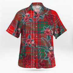 Clan Chisholm Modern Tartan Scottish Lion Hawaiian Shirt PS29 Chisholm Modern Tartan Tartan Hawaii Shirt   