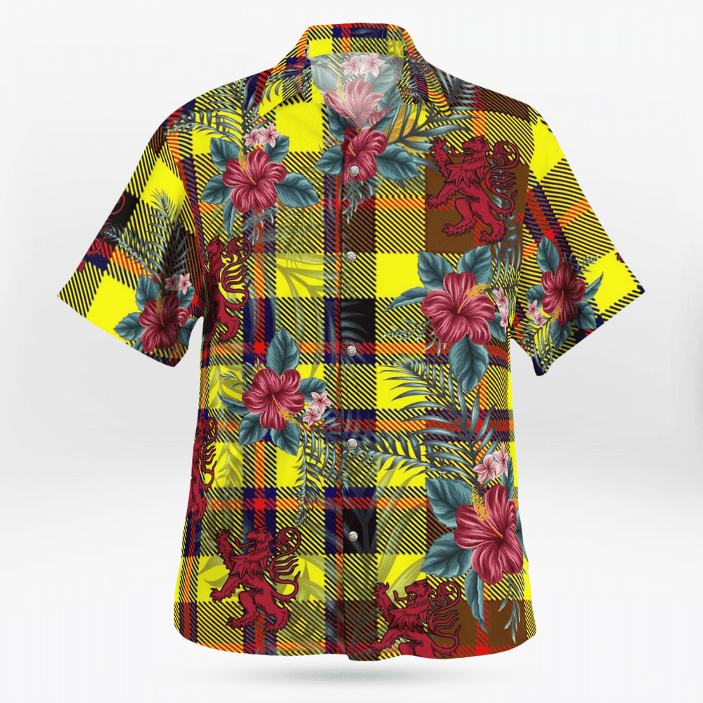 Clan Jardine Tartan Scottish Lion Hawaiian Shirt BA77 Jardine Tartan Tartan Hawaii Shirt   