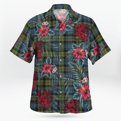 Clan Campbell Tartan Scottish Lion Hawaiian Shirt UP55 Campbell Tartan Tartan Hawaii Shirt   
