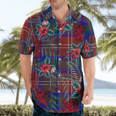 Clan Chisholm Hunting Modern Tartan Scottish Lion Hawaiian Shirt MB84 Chisholm Hunting Modern Tartan Tartan Hawaii Shirt   
