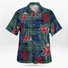 Clan Forbes Ancient Tartan Scottish Lion Hawaiian Shirt YE30 Forbes Ancient Tartan Tartan Hawaii Shirt   
