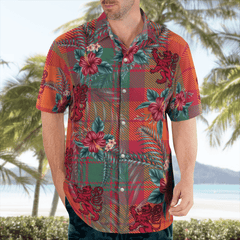 Clan MacNab Ancient Tartan Scottish Lion Hawaiian Shirt YK45 MacNab Ancient Tartan Tartan Hawaii Shirt   