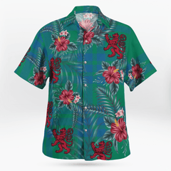 Clan Montgomery Ancient Tartan Scottish Lion Hawaiian Shirt TL36 Montgomery Ancient Tartan Tartan Hawaii Shirt   