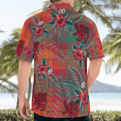 Clan MacNab Ancient Tartan Scottish Lion Hawaiian Shirt YK45 MacNab Ancient Tartan Tartan Hawaii Shirt   