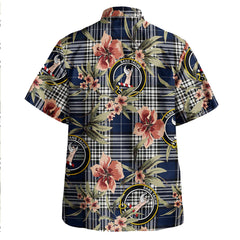 Clan Napier Modern Tartan Crest Badge Aloha Hawaiian Shirt Tropical Old Style GD35 Napier Modern Tartan Tartan Today   