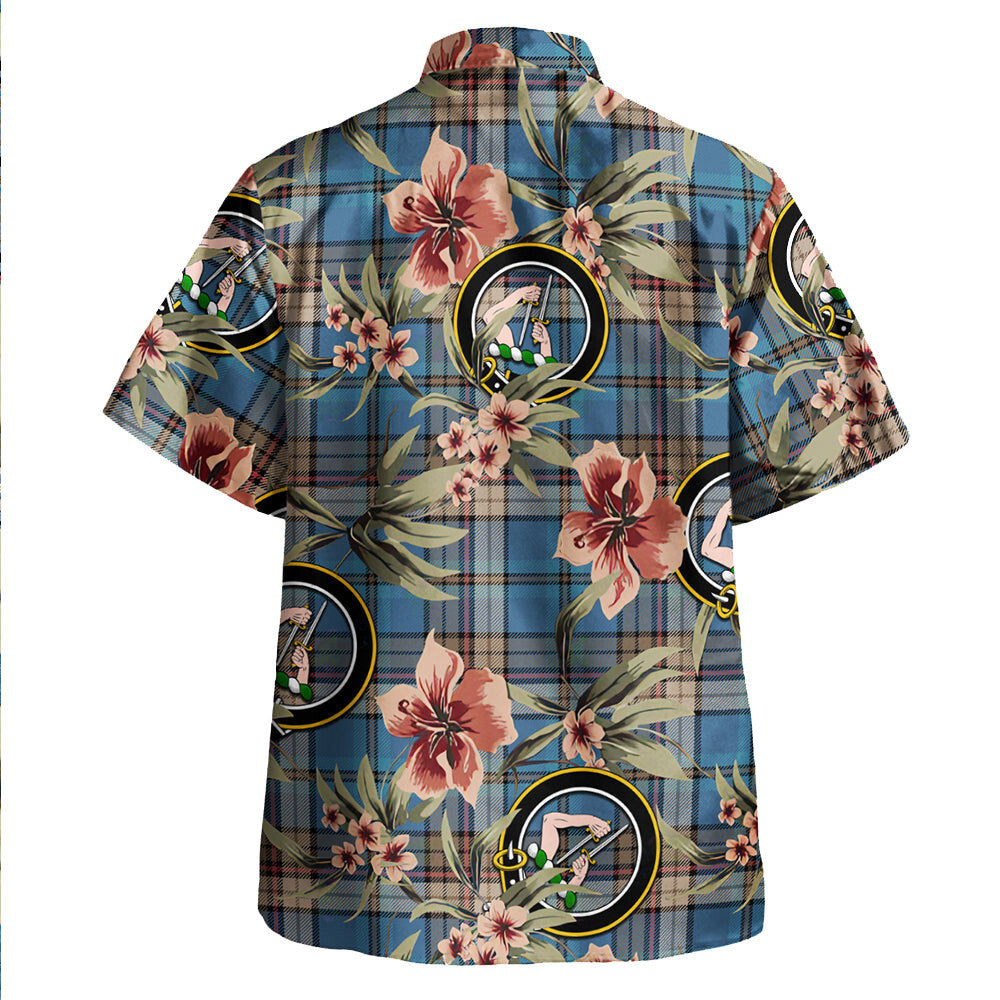 Clan Renton Ancient Tartan Crest Badge Aloha Hawaiian Shirt Tropical Old Style RV44 Renton Ancient Tartan Tartan Today   