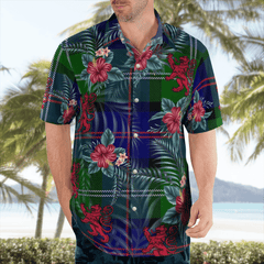 Clan MacThomas Modern Tartan Scottish Lion Hawaiian Shirt TA68 MacThomas Modern Tartan Tartan Hawaii Shirt   