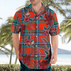Clan Sinclair Ancient Tartan Scottish Lion Hawaiian Shirt WZ14 Sinclair Ancient Tartan Tartan Hawaii Shirt   