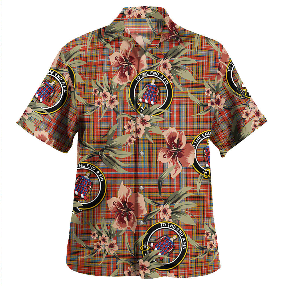 Clan Ogilvie of Airlie Ancient Tartan Crest Badge Aloha Hawaiian Shirt Tropical Old Style VX38 Ogilvie of Airlie Ancient Tartan Tartan Today   