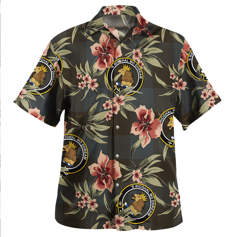 Clan Robin Hood (MacGregorGregor Rob Roy Hunting) Weathered Tartan Crest Badge Aloha Hawaiian Shirt Tropical Old Style YI68 Robin Hood (MacGregorGregor Rob Roy Hunting) Weathered Tartan Tartan Today   