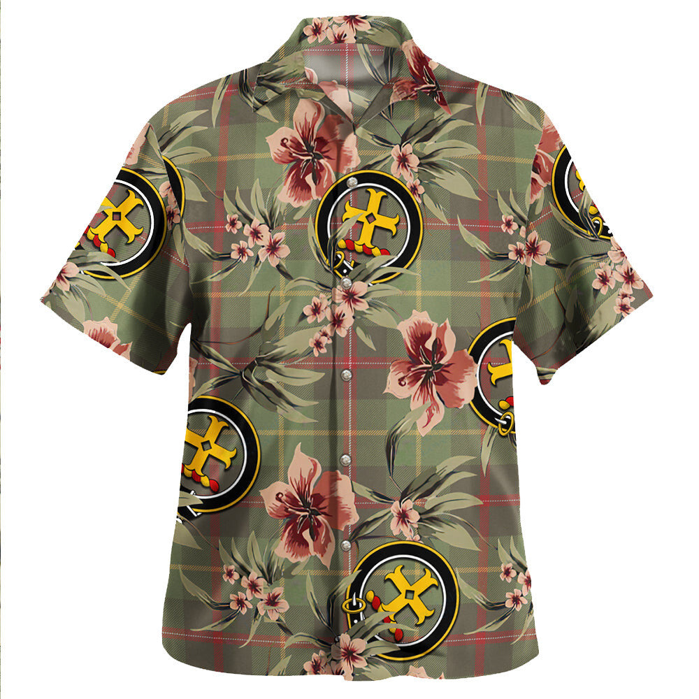 Clan Symington Weathered Tartan Crest Badge Aloha Hawaiian Shirt Tropical Old Style RC11 Symington Weathered Tartan Tartan Today   