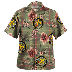 Clan Symington Weathered Tartan Crest Badge Aloha Hawaiian Shirt Tropical Old Style RC11 Symington Weathered Tartan Tartan Today   