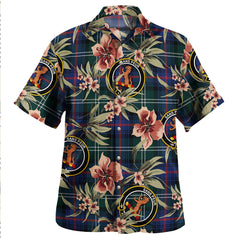 Clan Sutherland Modern Tartan Crest Badge Aloha Hawaiian Shirt Tropical Old Style XF19 Sutherland Modern Tartan Tartan Today   