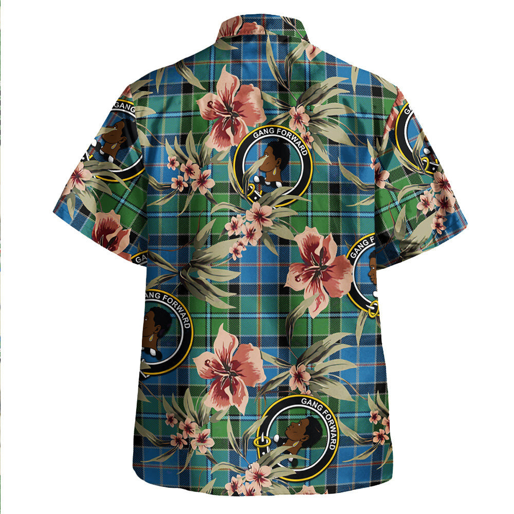 Clan Stirling Ancient Tartan Crest Badge Aloha Hawaiian Shirt Tropical Old Style DB83 Stirling Ancient Tartan Tartan Today   