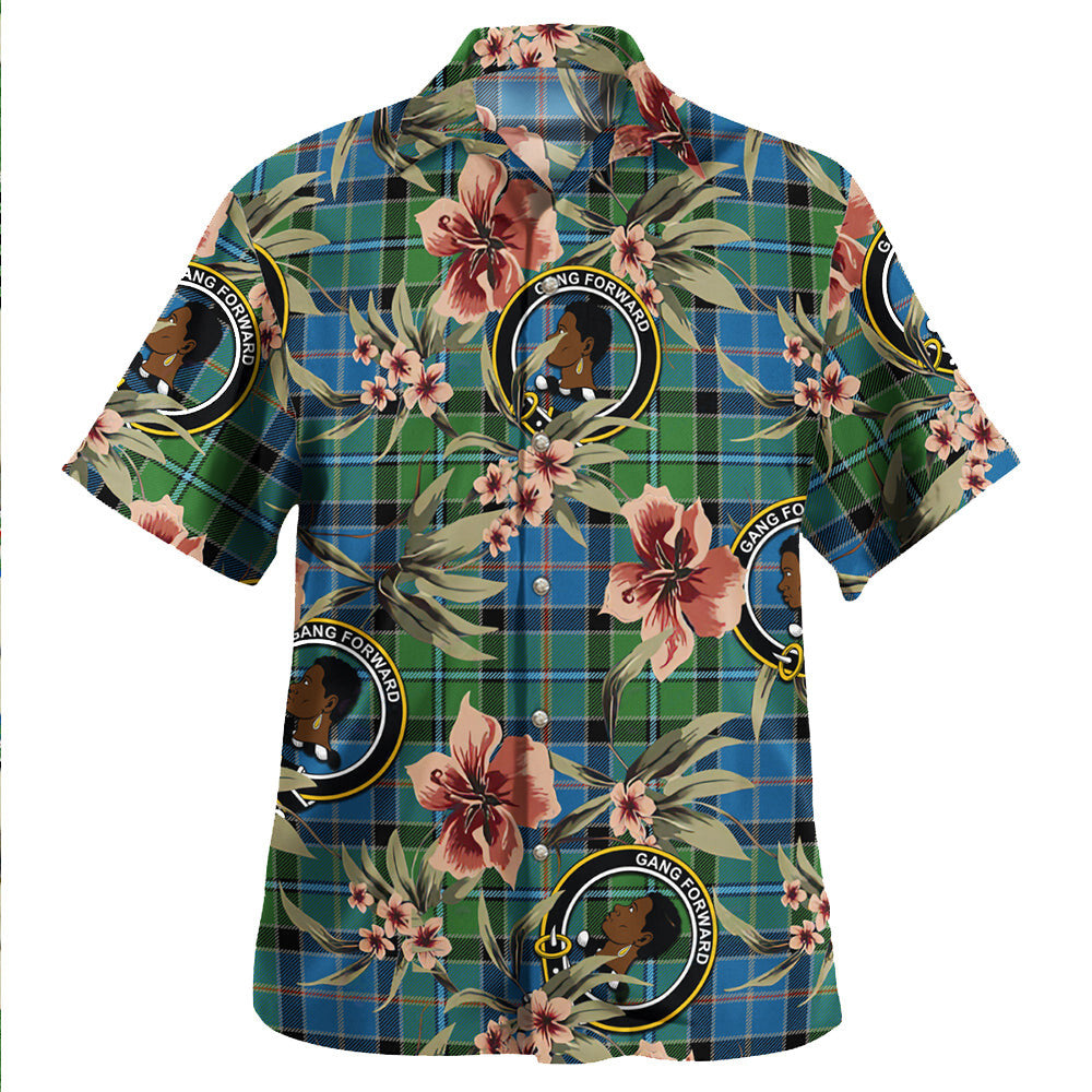 Clan Stirling Ancient Tartan Crest Badge Aloha Hawaiian Shirt Tropical Old Style DB83 Stirling Ancient Tartan Tartan Today   